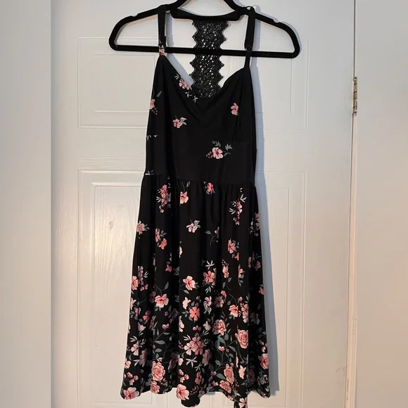 Floral Racerback Mini Dress - Picture 1 of 2